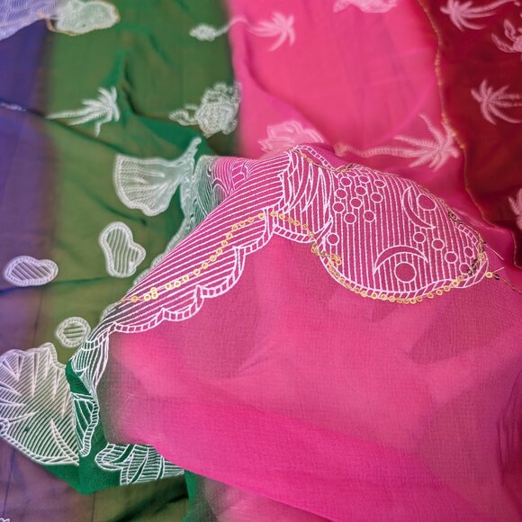 Pareo / Beach Wrap Skirt / Sarong / Beach Cover - Picture 5 of 7